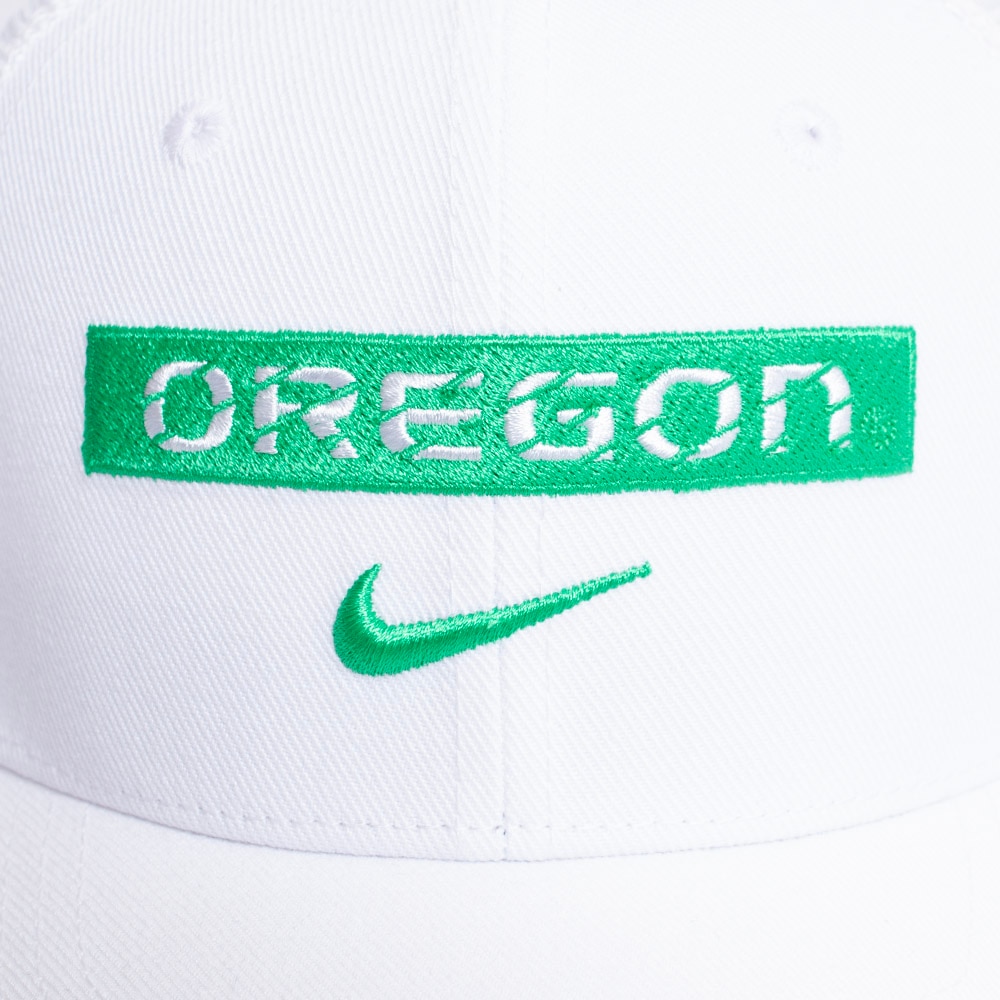 Oregon, Nike, White, Curved Bill, Polyester, Accessories, Youth, Mesh, Structured, Trucker, Adjustable, Hat, 768108